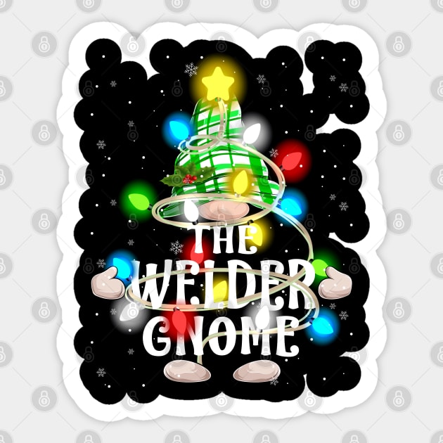 The Welder Gnome Christmas Matching Family Shirt Sticker by intelus